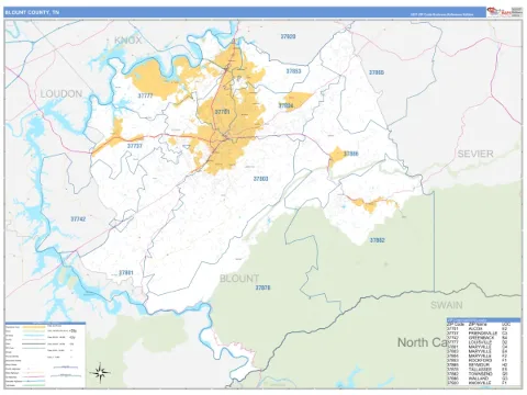 Blount County, TN map