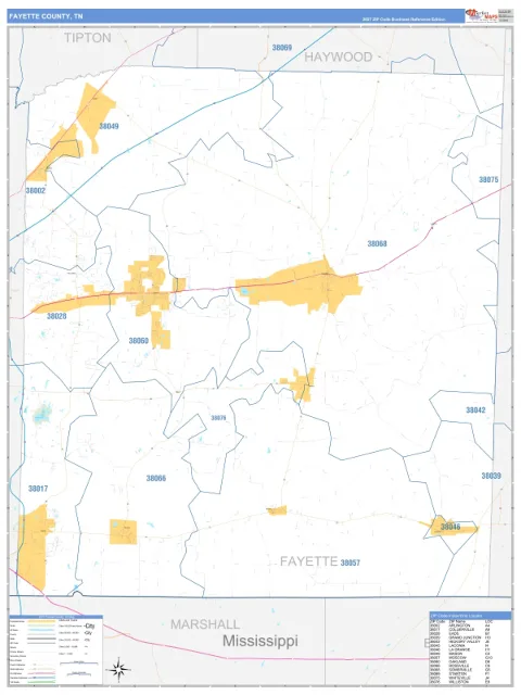 Fayette County, TN map