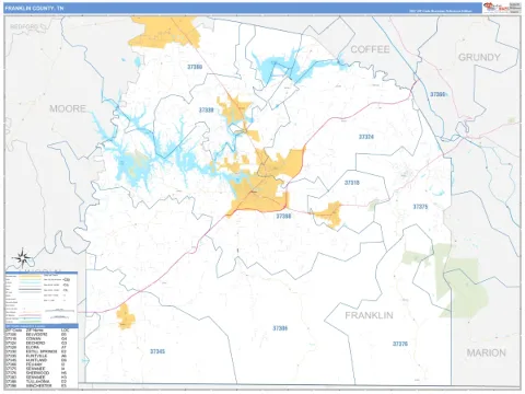 Franklin County, TN map