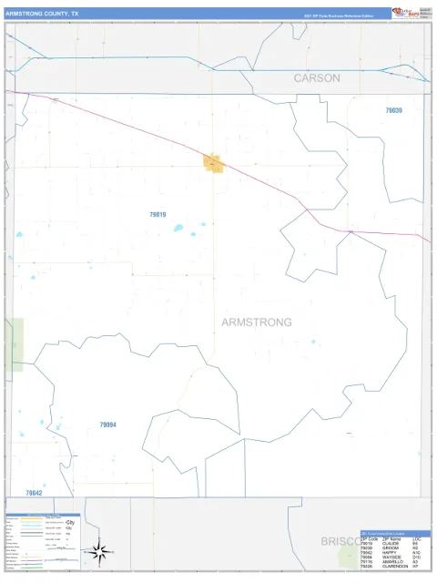 Armstrong County, TX map