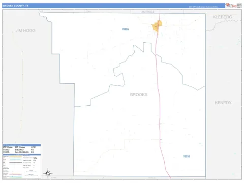 Brooks County, TX map