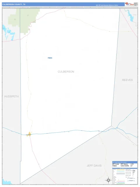 Culberson County, TX map