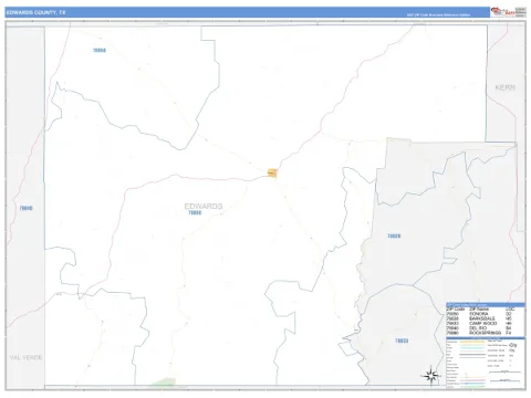 Edwards County, TX map