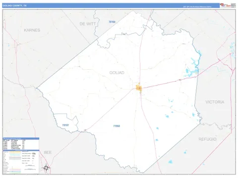 Goliad County, TX map