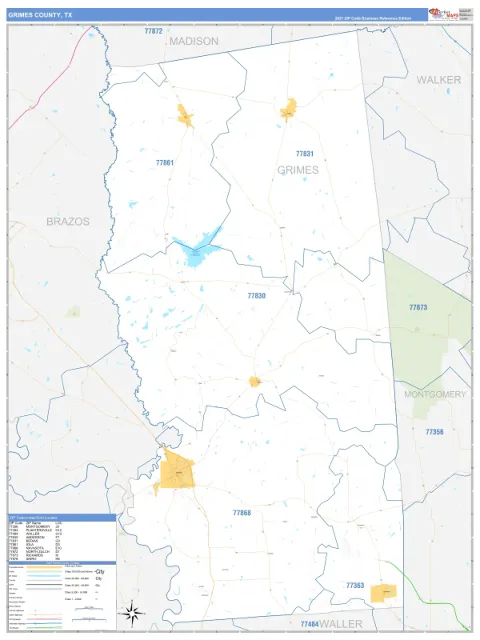 Grimes County, TX map