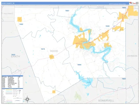 Hood County, TX map
