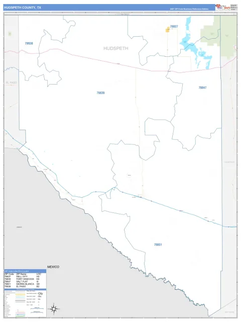 Hudspeth County, TX map