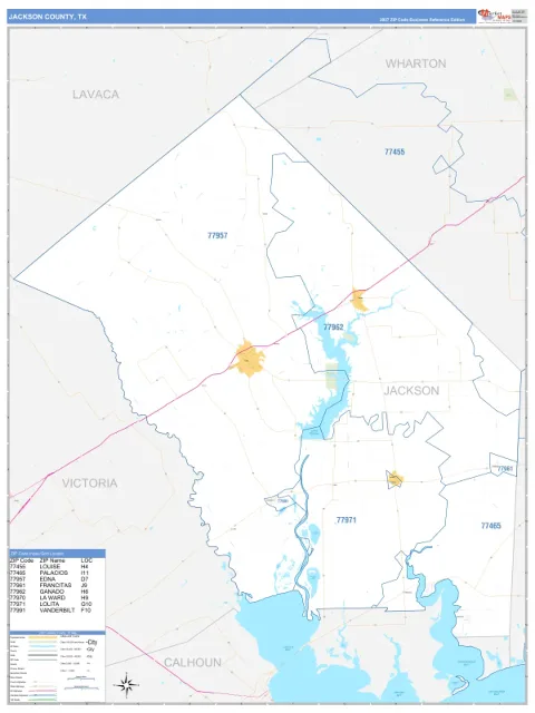 Jackson County, TX map