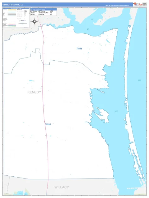 Kenedy County, TX map