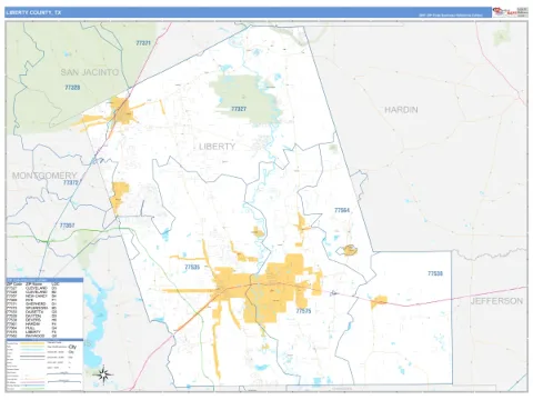Liberty County, TX map
