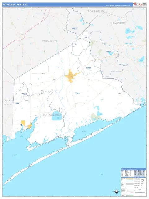 Matagorda County, TX map