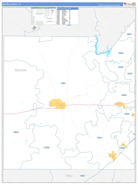 Medina County, TX map