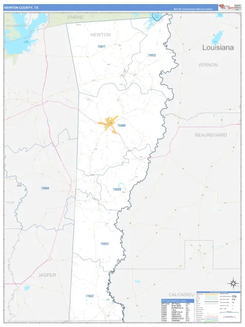 Newton County, TX map