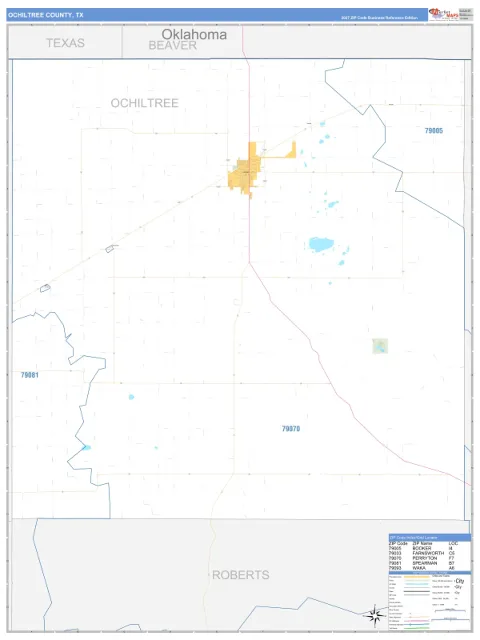 Ochiltree County, TX map