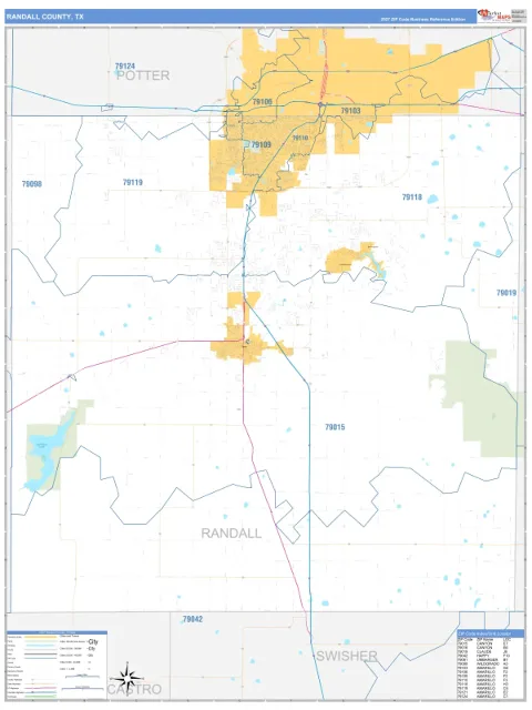 Randall County, TX map
