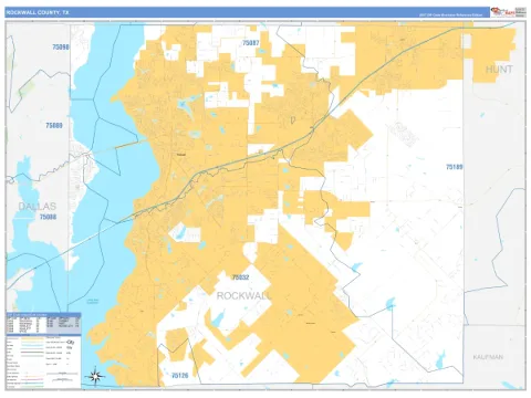 Rockwall County, TX map