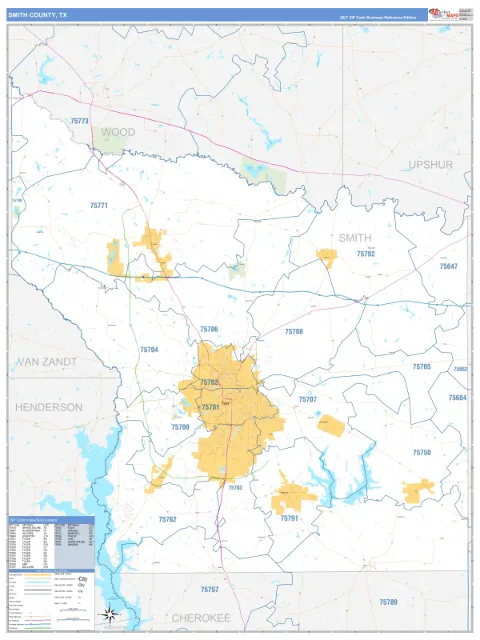 Smith County, TX map