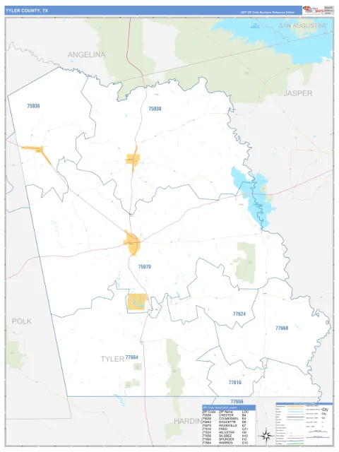 Tyler County, TX map