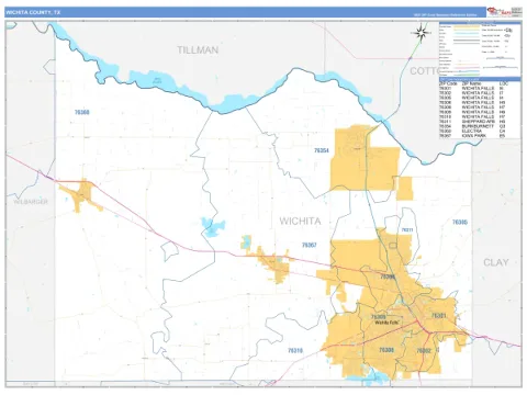 Wichita County, TX map