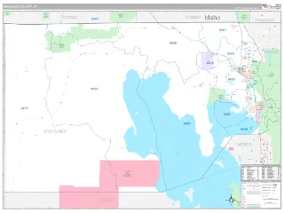 Box Elder County, UT Classic style ZIP Code wall map
