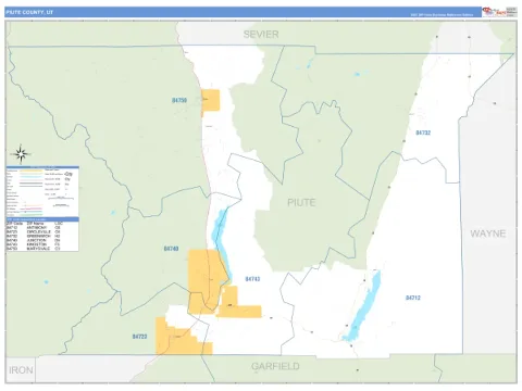 Piute County, UT map