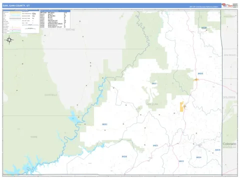 San Juan County, UT map