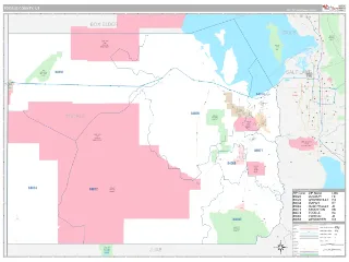 Tooele County, UT Classic style ZIP Code wall map