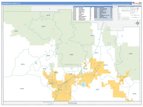Washington County, UT map