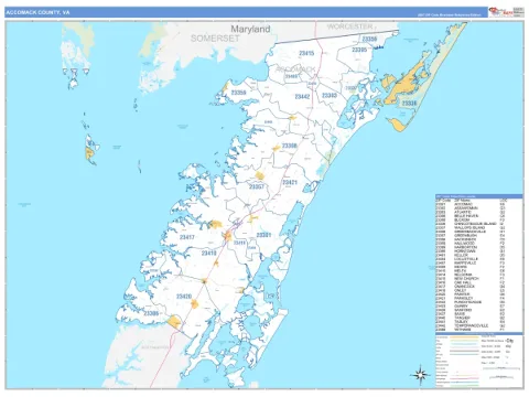 Accomack County, VA map