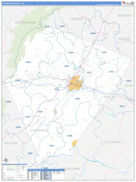 Albemarle County, VA map