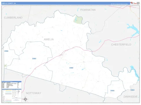 Amelia County, VA map