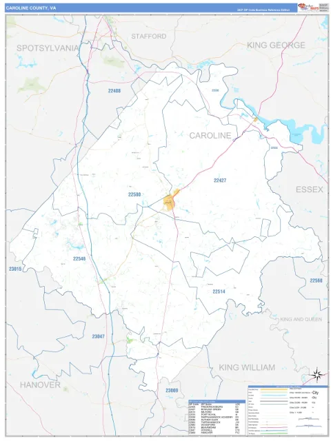 Caroline County, VA map