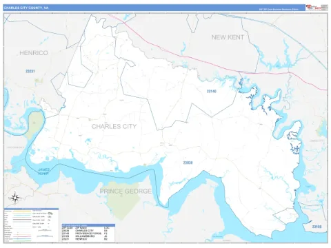 Charles City County, VA map