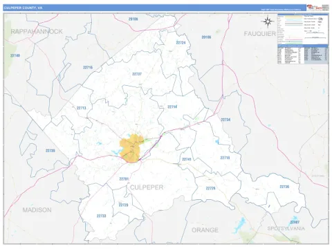 Culpeper County, VA map