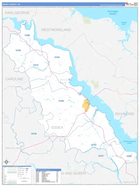 Essex County, VA map