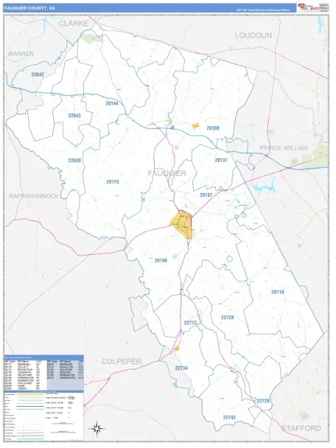 Fauquier County, VA map