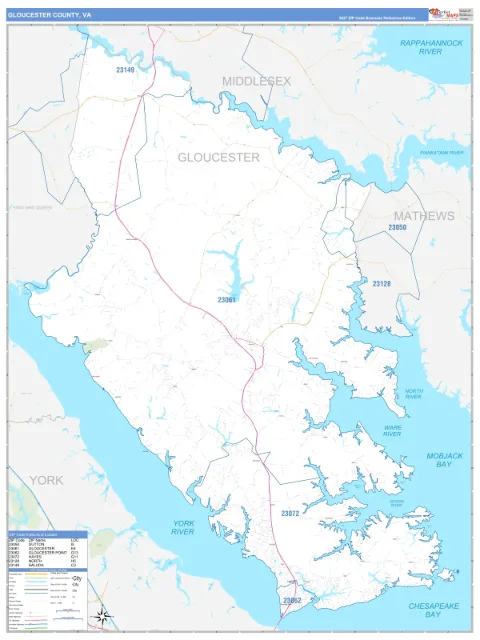 Gloucester County, VA map