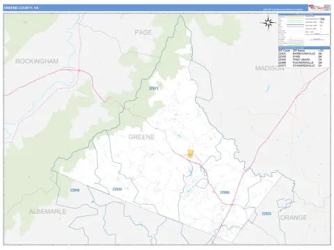 Greene County, VA map