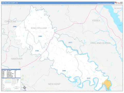 King William County, VA map