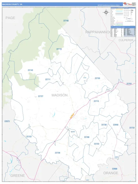 Madison County, VA map
