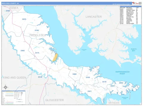 Middlesex County, VA map