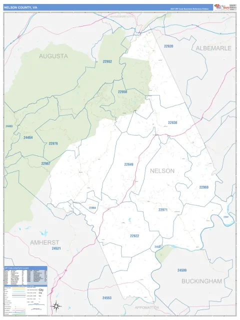 Nelson County, VA map