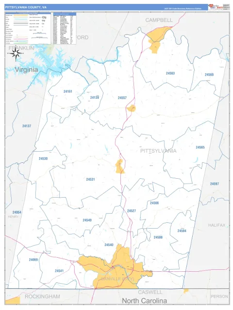 Pittsylvania County, VA map
