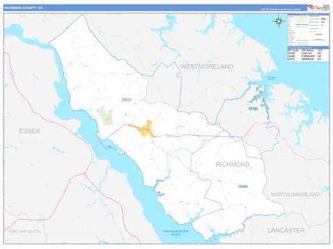 Richmond County, VA map