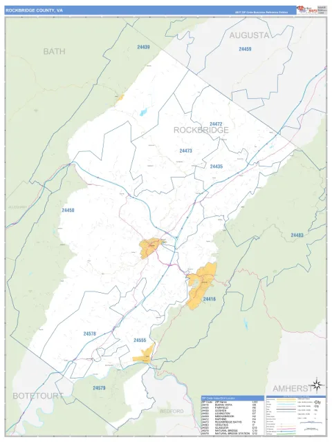 Rockbridge County, VA map