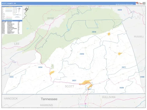 Scott County, VA map
