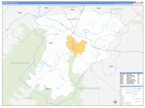 Warren County, VA map