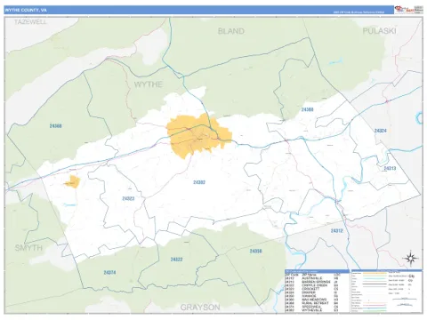 Wythe County, VA map