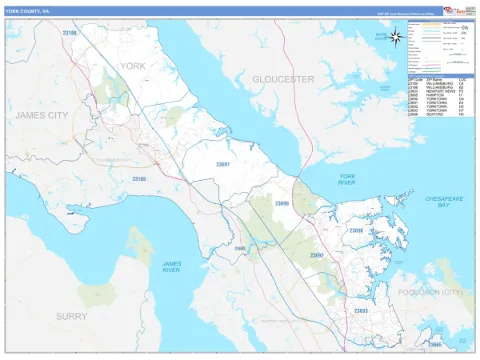 York County, VA map