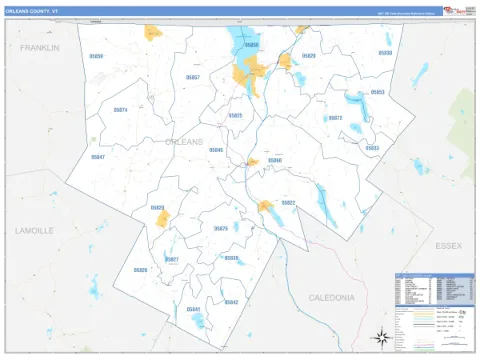 Orleans County, VT map